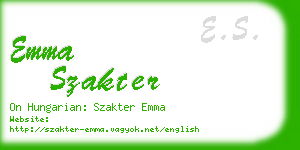 emma szakter business card